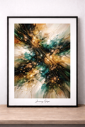 Abstract expressionism in earthy tones