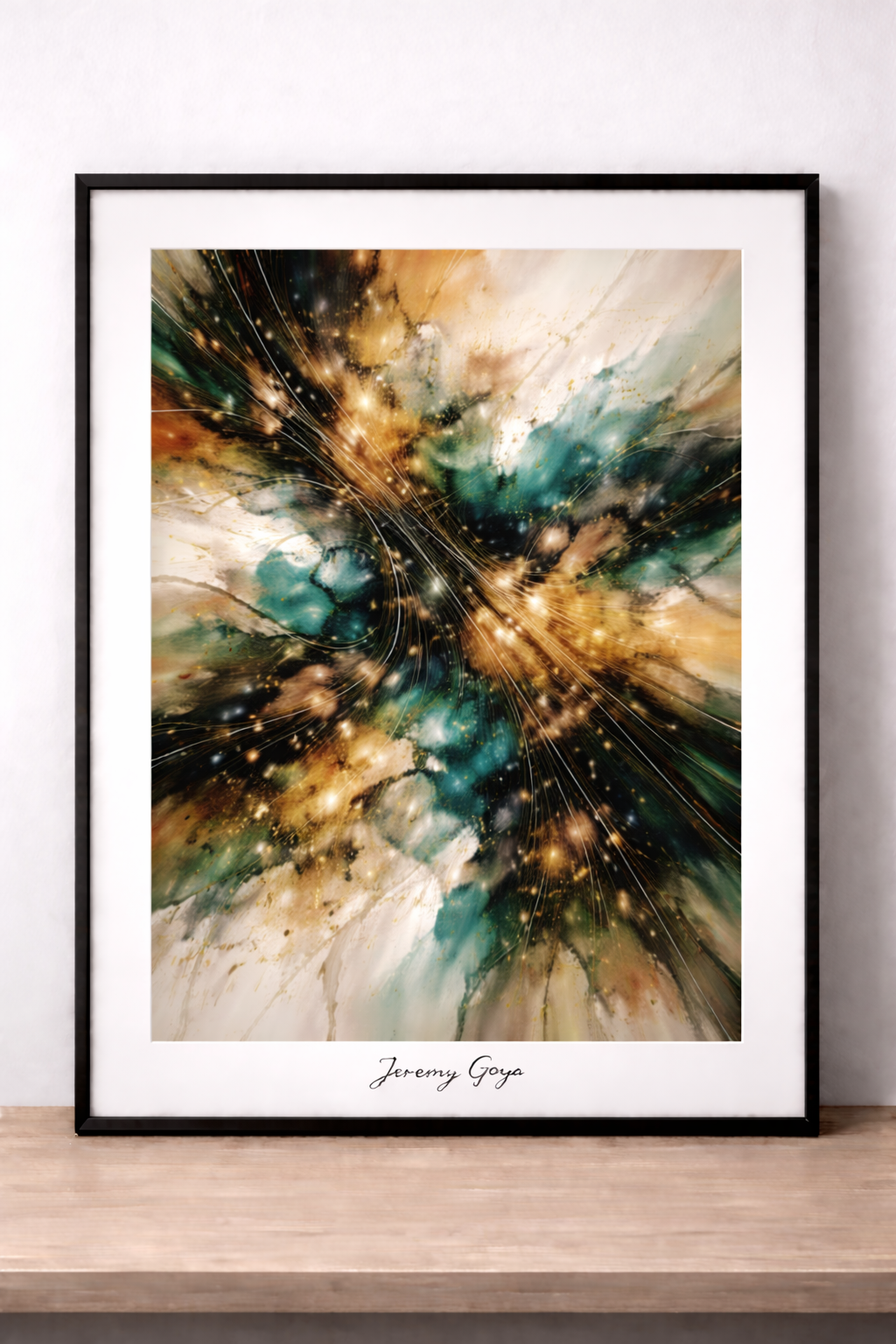 Abstract expressionism in earthy tones