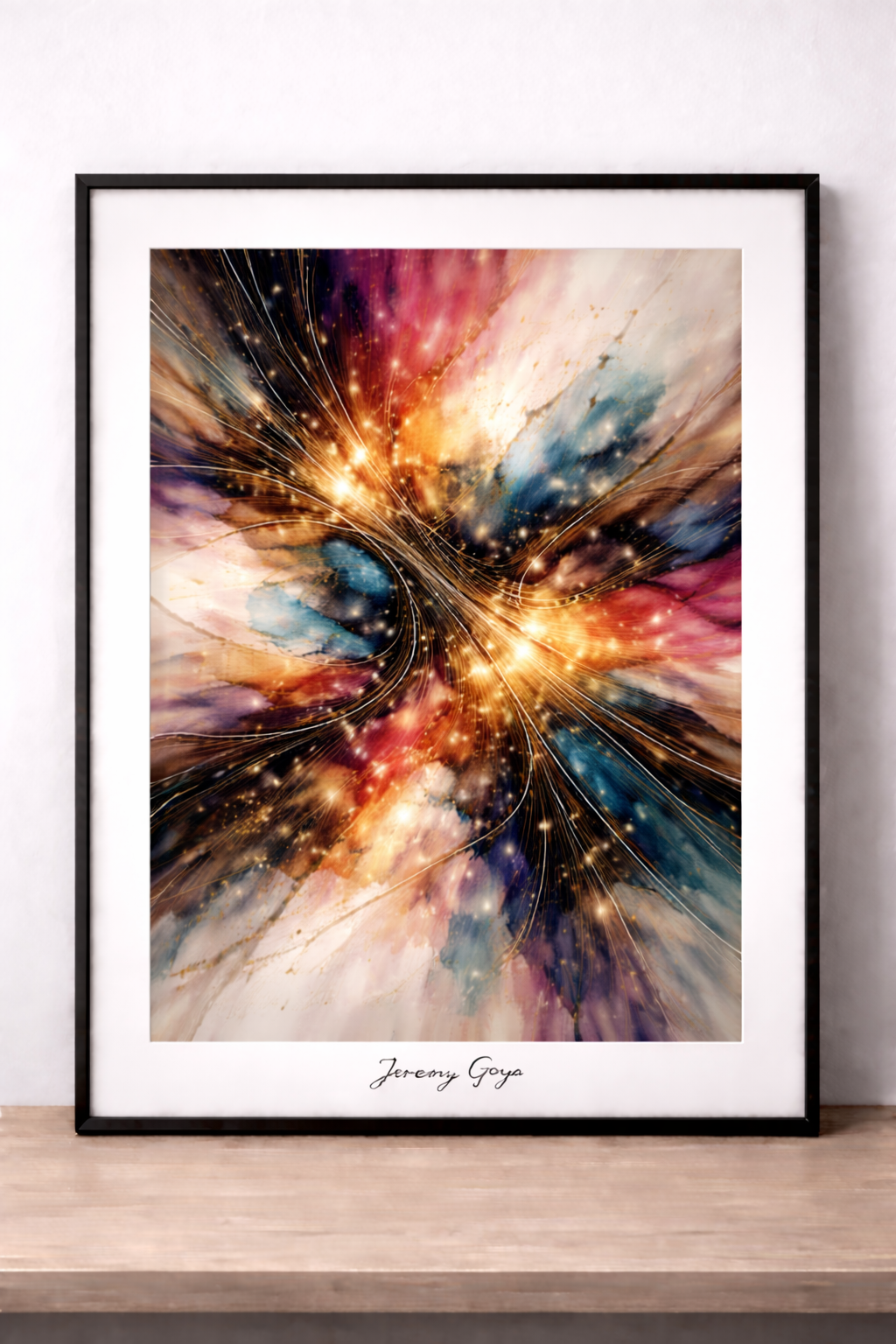 Énergie lumineuse dans la peinture abstraite