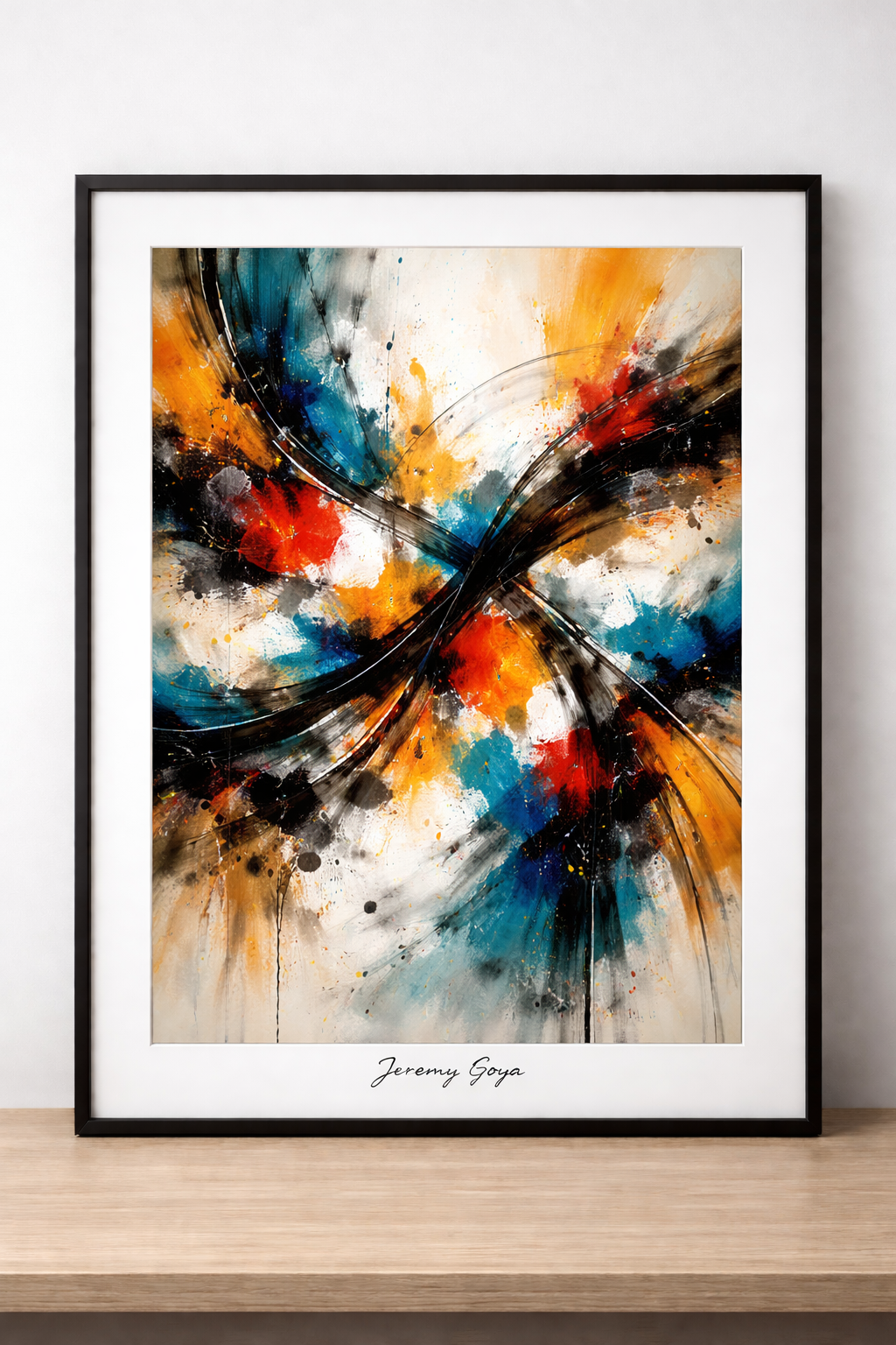 Vibrant abstract expressionism by Jeremy Goya
