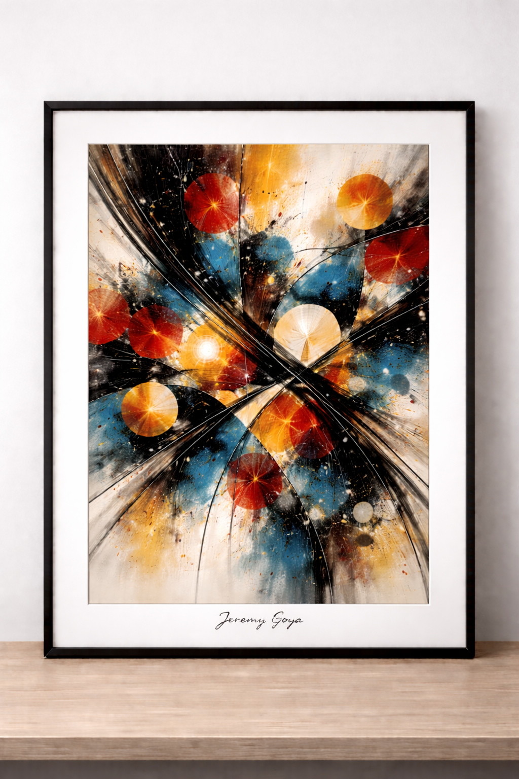 Vibrant abstract expressionist artwork by Goya