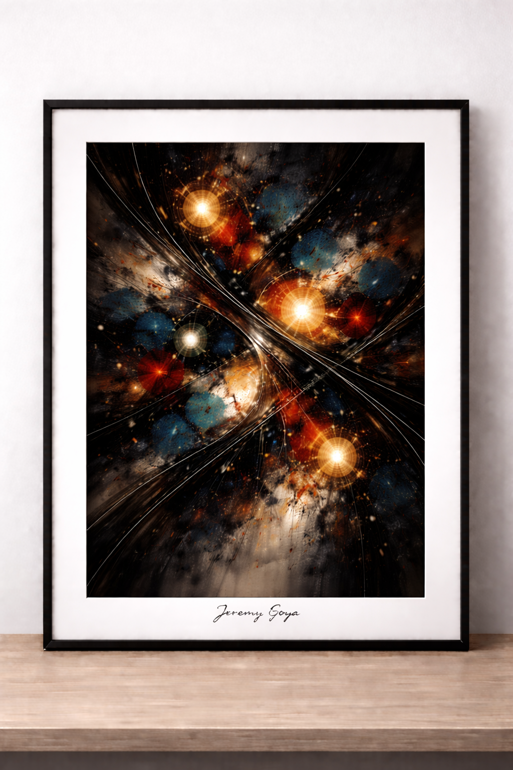 Vibrant energy in abstract expressionism